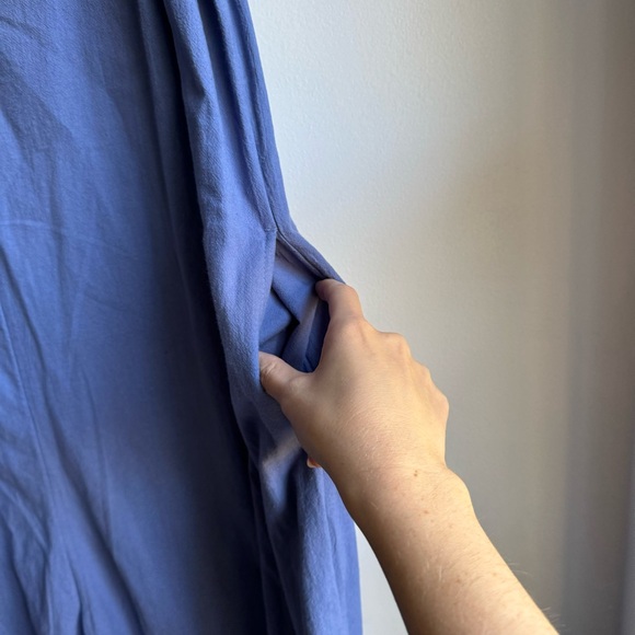 NWT Free People Quinn Jumpsuit in Blue Metal - Picture 6 of 16